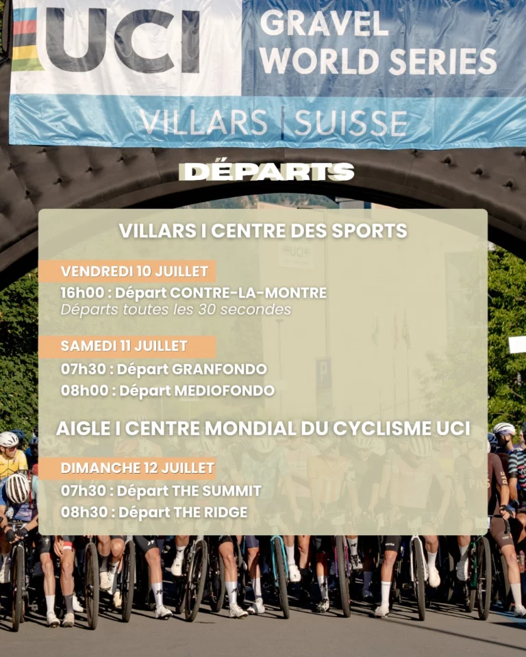 Plus que quelques jours à patienter avant le top départ des The Majestics ! 🌞Retrouve les informations essentielles pour préparer ta venue.Le guide du coureur est également disponible, alors n'oublie pas d'aller y jeter un œil. 😉___Only a few days left until the The Majestics kick off! 🌞Check out the essential information to help you prepare for your visit.The Runner's Guide is also available, so don't forget to take a look! 😉 #alpesvaudoises #villars #gravelbike #gravelride #uci #granfondo #cycle