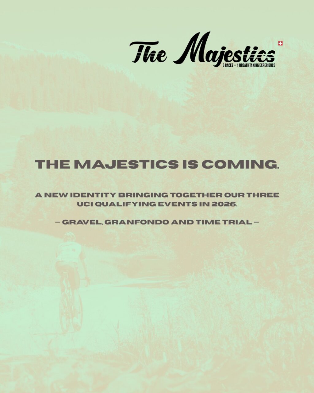 The Majestics – 3 races under the same identity

Your road race, gravel race and time trial now come together on a single page.

Find all the latest information about our events here. 🚴🏼‍♀️ 🚵

#themajestics 
#villars #alpesvaudoises